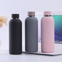 Style Vacuum Flask Stainless Steel Portable Thermos Teacup Water Bottle Big Belly Cup Drink Bottle Outdoor Sports Mug 210809