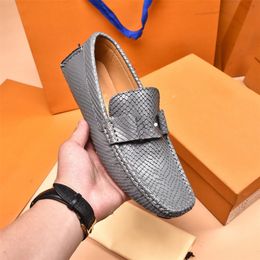 Doug Shoes Herren-Loafer-Kleid, handgefertigte Schuhe ohne Absatz, echtes Leder, atmungsaktiv, weich, bequem, Fahrschuhe, große Größe 38–49