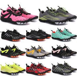 2021 Four Seasons Five Fingers Sports shoes Mountaineering Net Extreme Simple Running, Cycling, Hiking, green pink black Rock Climbing 35-45 thirty