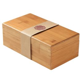 Wooden Caddies Multifunctional Tea Coffee Bag Storage Box Organiser Suitable For Packaging Sugar Packet Container No Grid