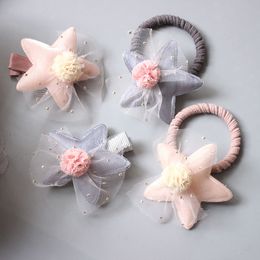 New children's hair accessories bright star net yarn hairpin hair ring girls princess headdress hair accessories