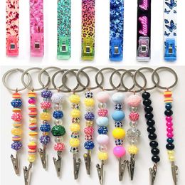 Wholesale 15pcs Smoking Accessories Different Kinds of Acrylic Keychain Alligator Clips Women Blunt Holder ATM Card Puller Clip for Long Nails