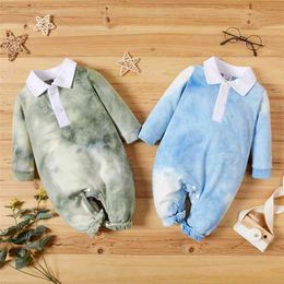 Baby Unisex Tie Dye Jumpsuits 210528