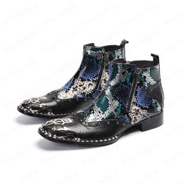 Descuento Botas De Piel De Serpiente Real 2022 en venta en DHgate.com