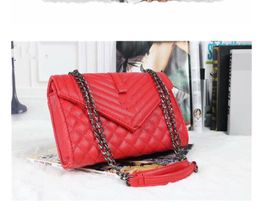 2022 YS Women shoulder bags chain crossbody bag fashion quilted heart leather handbags female famous designer purse bag