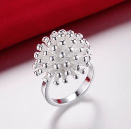 Cluster Rings Pure Silver 925 For Women Girl Flower Finger Ringen Bague Femme Wedding Bridal Jewellery Anel Bijoux Wholesale