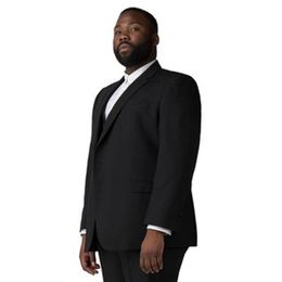 Black Wedding Suits For Men Groom Tuxedo Man Blazer Costume Homme 2piece Groomsmen Coat Pants Slim Fit Terno Masculino Men's & Blazers