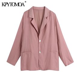 Women Fashion Button-up Loose Blouses Notched Collar Long Sleeve Female Shirts Blusas Chic Tops 210420