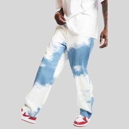 Jeans Men Campus Student Pants Fashion Retro Casual Straight Loose Cowboy Trousers Street Hip-Hop Biker Denim Clothing Men X0621