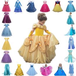 Girl's Dresses Girls Princess Costume Kids Halloween Party Cosplay Dress Up Children Christmas Disguise 4-10 Years Clothes