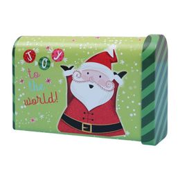 biscuit storage tins Australia - Gift Wrap Christmas Tin Boxes Square Storage Candy Box Cookies Candies Packing Case Biscuit Chocolate Stor
