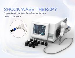 Protable 11 work heads focused system shock wave lithotripsy slimming apparatus shockwave therapy ed treatment for cellulite reduction
