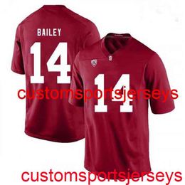Stitched 2020 Men's Women Youth #14 Jake Bailey Stanford Cardinal Red NCAA Football Jersey Custom any name number XS-5XL 6XL
