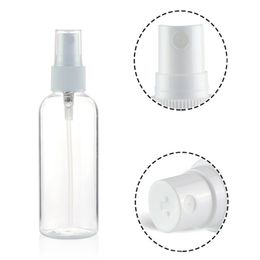 Empty Packing Perfume Bottles 60ml PET Clear Spray Bottle with White Fine Mist Sprayer 1500PcsLot