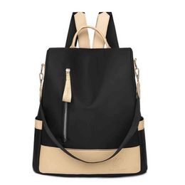 Fast Dropshipping 2021 Spring New Ladies Casual Backpack Fashion Oxford Waterproof Travel Backpack Y1105