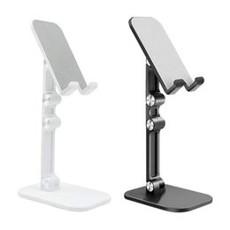 Mobile Phone Holder Stand Adjustable Tablet Stand Desktop Holder Mount For IPhone IPad Adjustable Height Angle Live Support