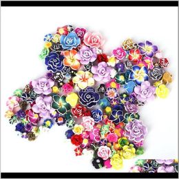 Other Loose Drop Delivery 2021 Polymer Clay Flower Pieces Mix Color Fimo Slloose Spacer Beads For Bracelet Making Diy Jewelry Findings Fbuio