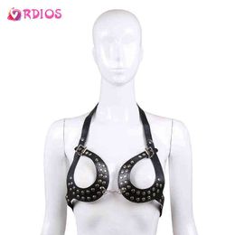 Nxy Sm Bondage Sexy Lingerie Pu Leather Sex Harness Clothes Hot Selling Bra Underwear Fetish Cage Belts Erotic for Women 1223