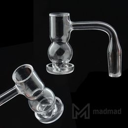 Half weld Flat Top Terp Slurper Smoking Quartz Banger With Beveled edge and Big Air Flow 10/14/18mm male/female for glass bongs pipes oil rig