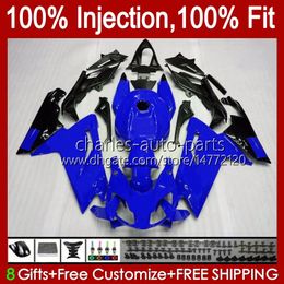 Body Injection For Aprilia RS-125 RSV RS 125 RR 125RR 2006 2007 2008 2009 2010 2011 34No.100 RSV-125 RSV125 R 06-11 RSV125RR RS4 RS125 Blue black 06 07 08 09 10 11 Fairing