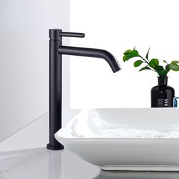 Black Deck Mounted Bathroom Basin Mixer Tap Basin Vessel Sink Faucet
