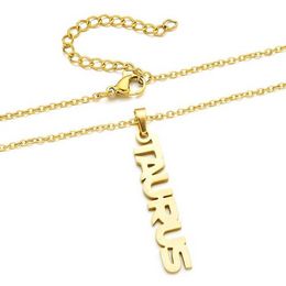 12 signs 18k Stainless steel constell pendant necklace gold chains letter zodiac necklaces women men fashion jewelry will and sandy