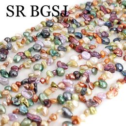 reborn jewelry Canada - Other 5-7mm Real Reborn Natural Freshwater Pearls Beads Baroque Loose Perles For DIY Craft Jewelry Making 14"