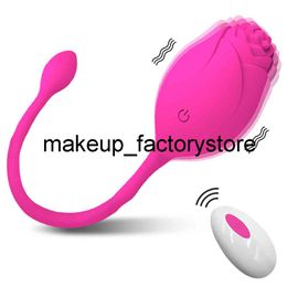 Massage Wireless Rose Vibrator Female Toy With Remote Control G-Spot Simulator Vaginal Ball Vibrating Love Egg Adults Sex Toys For Women