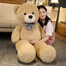 120cm 140cm 160cm Bear Plush Doll Soft Stuffed Animal Teddy Bear Plush Toys Kids Girls Valentine Lover Birthday Gift