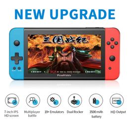 fc games NZ - X2 Handheld Game Console 7 inch IPS Screen HD Output Retro Video Game Consoles Built-in 11 Emulators 2500+ Games Kids Gift