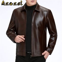 Azazel Leather Jacket Men Men's Clothing Autumn Coat Male Sheepskin Leather Mens Clothes Spring Ropa Hombre LXR580 211110