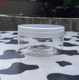 200ml Food storage Bottles & Jars 200g Clear Jar PET with white/clear/black PP Lid .Cosmetic Manufacturer, thick basebest qty