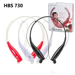 HBS730 Wireless Neckband Bluetooth Earphones Headsets Stereo Tone+ Sport Apt X Headset In ear Headphones For LG/iPHONE Smartphone HBS 730 V5.0 Earphone hbs900