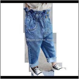 Pants Baby, & Maternity Drop Delivery 2021 Baby Toddler Girl Kids Solid Color Jeans For Children High Waist Childrens Clothing 201204 Lmahe