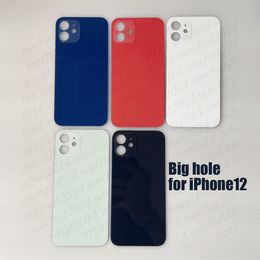 20PCS Big Hole Back Battery Door Back Cover Battery Cover Replacement for iPhone 12 Mini 12 Pro Max