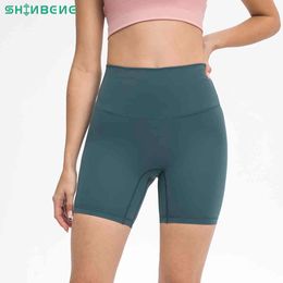 SHINBENE CLASSIC 3.0 No Camel Toe Workout Training Yoga Women Buttery Soft High Rise Sport Athletic Fitness Gym Shorts 6"