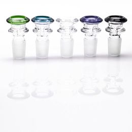 14mm 18mm Glass hookahs Colour Mix Male Bowl Piece For Water Pipe Dab Rig Smoking Bowls