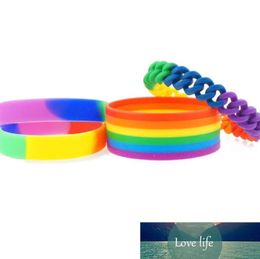 Design Silicone Rainbow Bracelet Party Favour Colourful Wristband Pride Wristbands DHL Free Delivery Factory price expert design Quality Latest Style Original