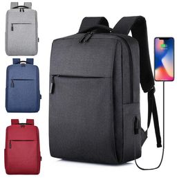 Men travel computer backpack large capacity laptop backpacks USB charging interface business bagpack outdoor Travelling storage bagsfor man woman