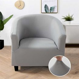 Club Chair Slipcover Stretch Armchair Sofa Cover Furniture Protector Soft Couch Covers with Elastic Bottom for Kids 1PC 211116