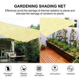 Shade 1/2pcs Shading Garden Sunshade Net UV Protection Yellow Sun Nets Rainproof Cloth Tarpaulin Outdoor Awning