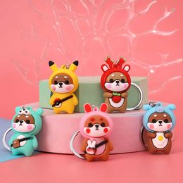 New Cartoon Dolls Hang Bag Keychains Pendant Gift Girlfriends Key Chain Little Bear Cute Iron Alloy Fashion Trendy G1019