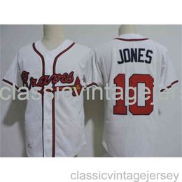 Embroidery Chipper Jones, american baseball famous jersey Stitched Men Women Youth baseball Jersey Size XS-6XL