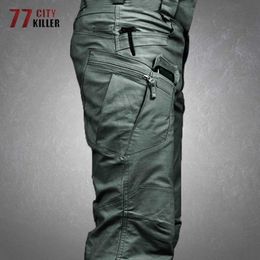 Tactical Cargo Pants Men Military Waterproof SWAT Combat Trousers Male Multiple Pocket Breathable Army Pant Mens Work Joggers 210930