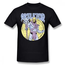 SKELETOR T Shirt T- Short Sleeve Funny Tee Graphic Men Beach Cotton Tshirt Guys Punk Designer Streetwear 210706