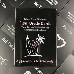 English Version Tarot Card Island Time Wellness Love Oracles Board Game Family Holiday Party Playing Cards with PDF Book