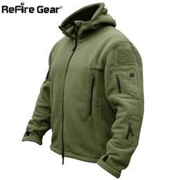 Winter Military Tactical Fleece Jacket Men Warm Polar Army Clothes Multiple Pocket Outerwear Casual Thermal Hoodie Coat Jackets 211110