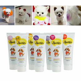 Dog Apparel 80g Pet Hair Color Dye Coloring Dyeing Harmless Natural Agent Safe