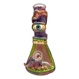 M797 hotselling hand painted monster glass smoking water pipe from china factory,glass bongs wholesale