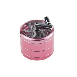 Aluminium Alloy 4 layers Herb Smoking Grinders Dia. 60mm Sharp Teeth Multiple Colour Tobacco Portable Grinder Spice Muller